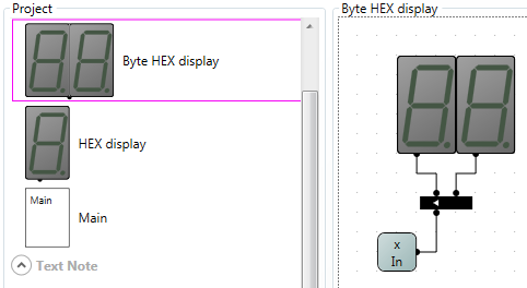 Nesting one display into another