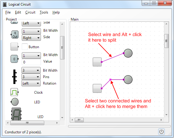 Draw connected wires starting new wire at the end of another